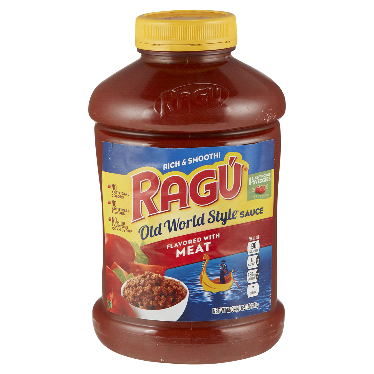 slide 1 of 6, Ragu Old World Style Sauce With Meat, 66 oz