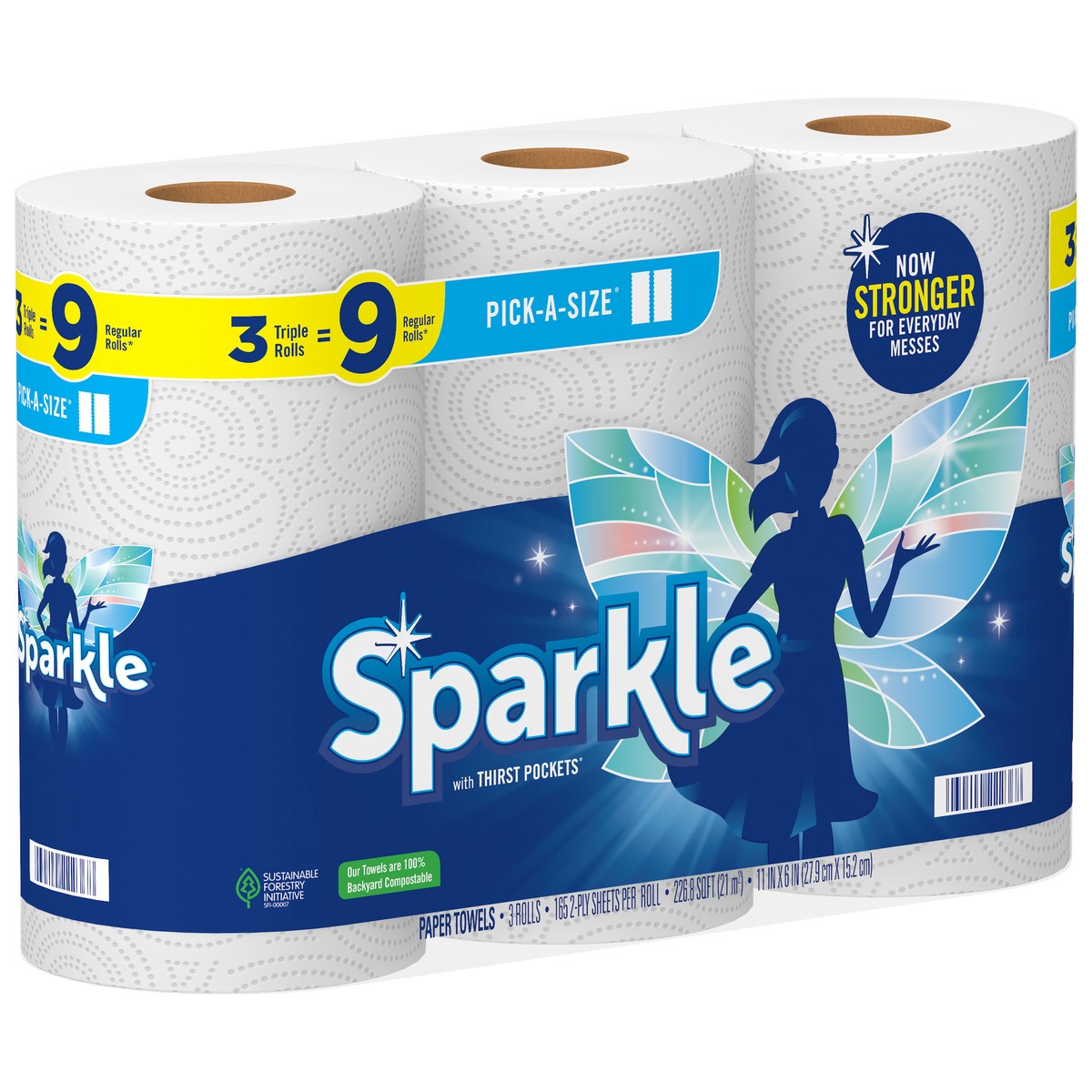 slide 2 of 5, Sparkle Paper Towels, 3 ct