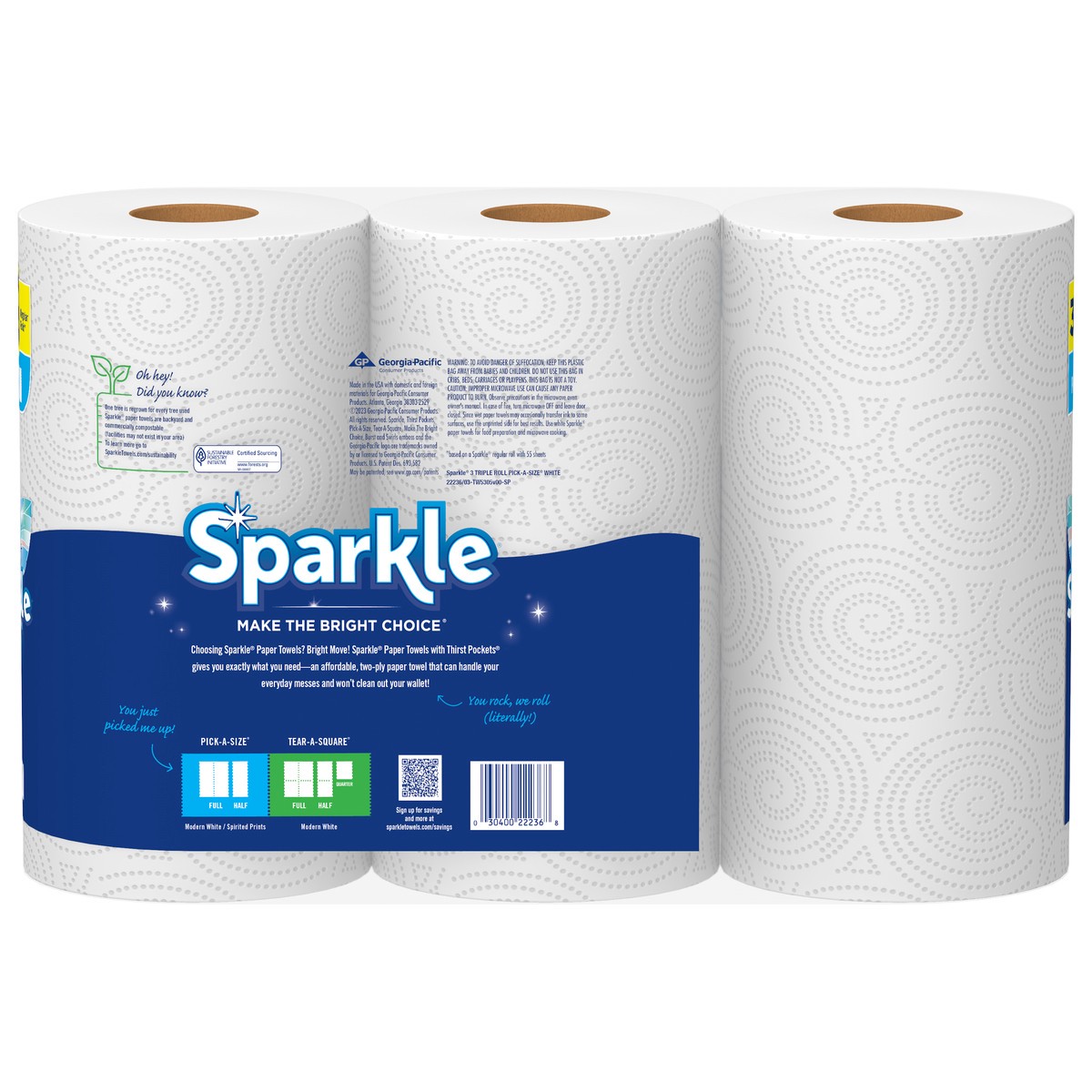 slide 3 of 5, Sparkle Paper Towels, 3 ct