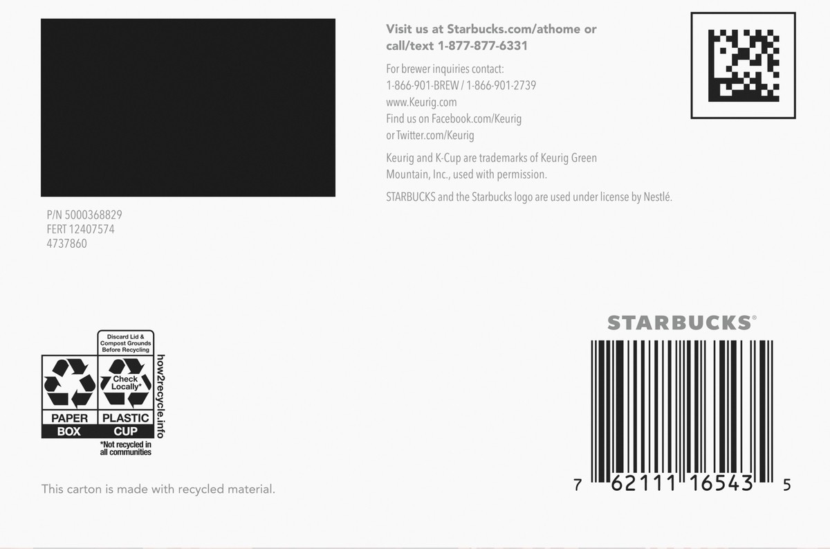 slide 8 of 9, Starbucks K-Cup Coffee Pods, Dark Roast Coffee, Italian Roast, 100% Arabica, 1 box (10 pods), 4.1 oz