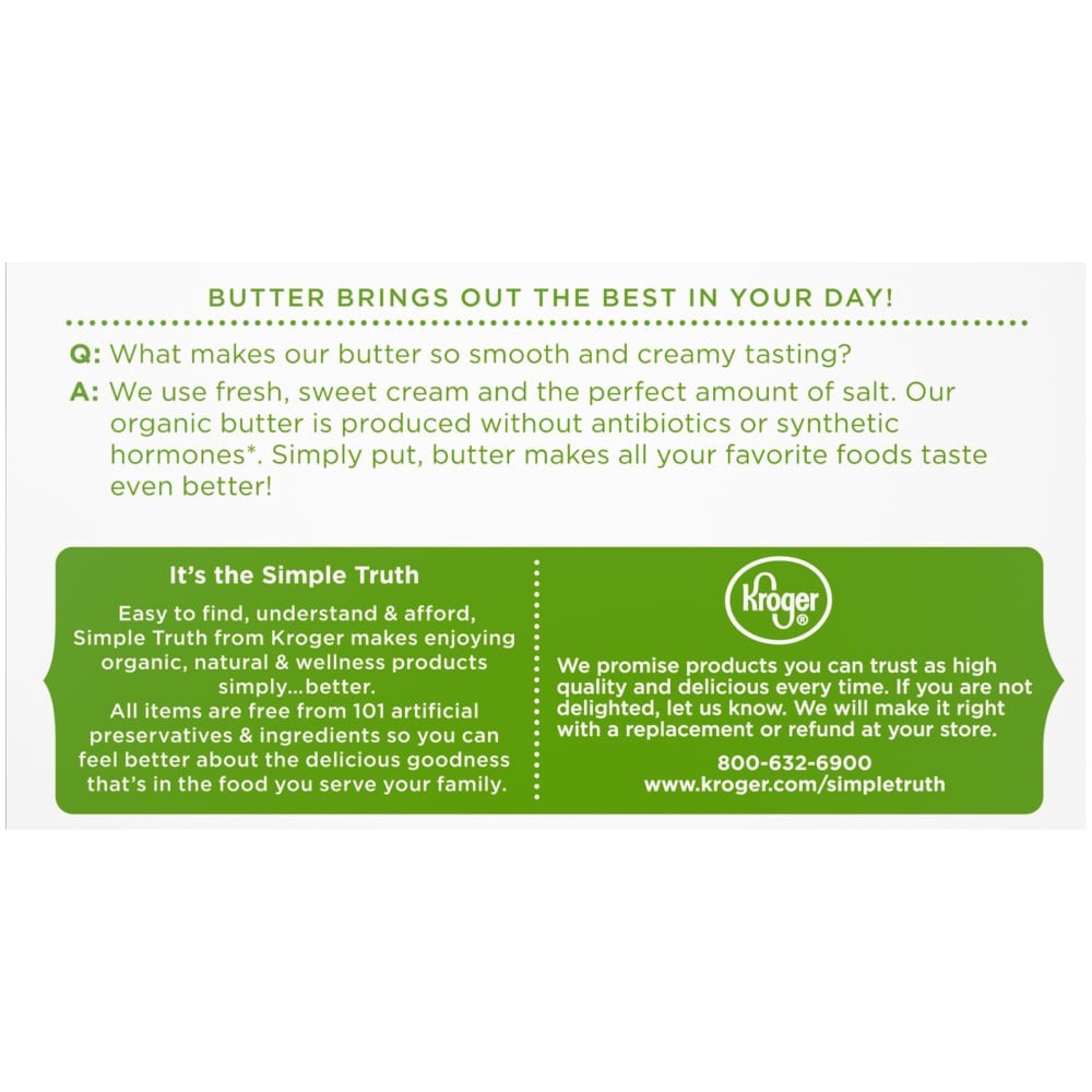 slide 4 of 6, Simple Truth Organic Salted Butter, 16 oz