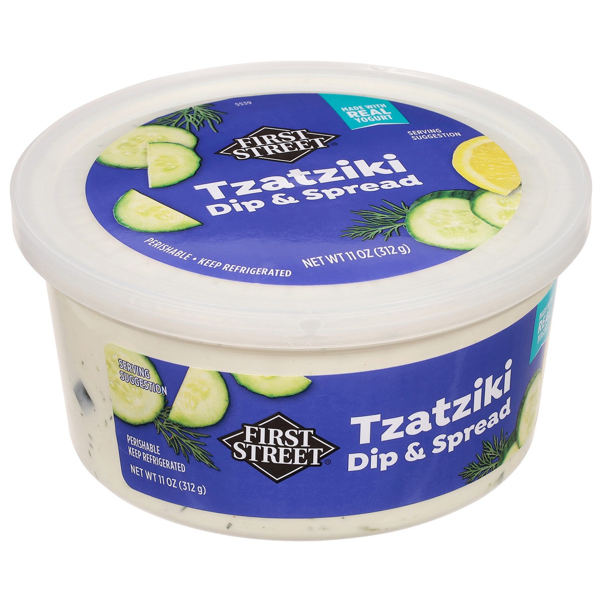 slide 4 of 4, First Street Tzatziki Dip & Spread, 11 oz