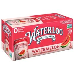 Waterloo Watermelon Sparkling Water - 8 ct