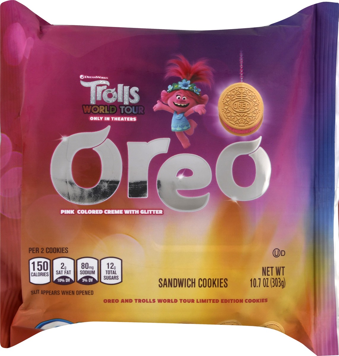 slide 4 of 13, Oreo Trolls World Tour Sandwich Cookies 10.7 oz, 10.7 oz