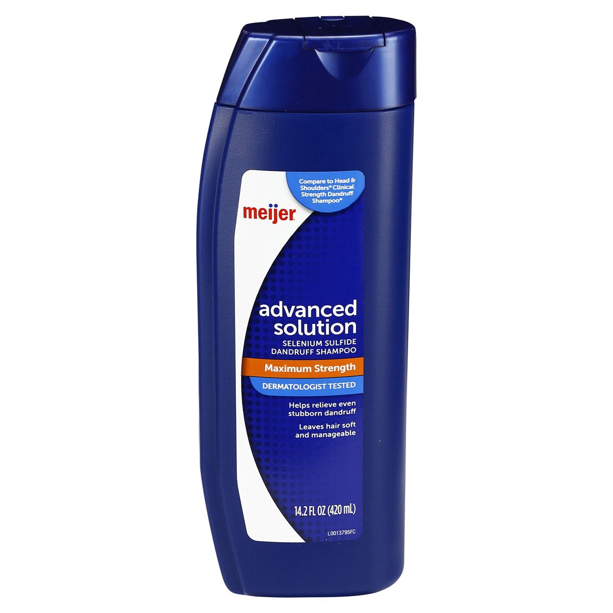 slide 1 of 5, Meijer Advanced Solution Dandruff Shampoo, 14.2 oz