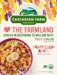 Cascadian Farm Organic Fruity Crispy Rice Cereal - 11.5 oz