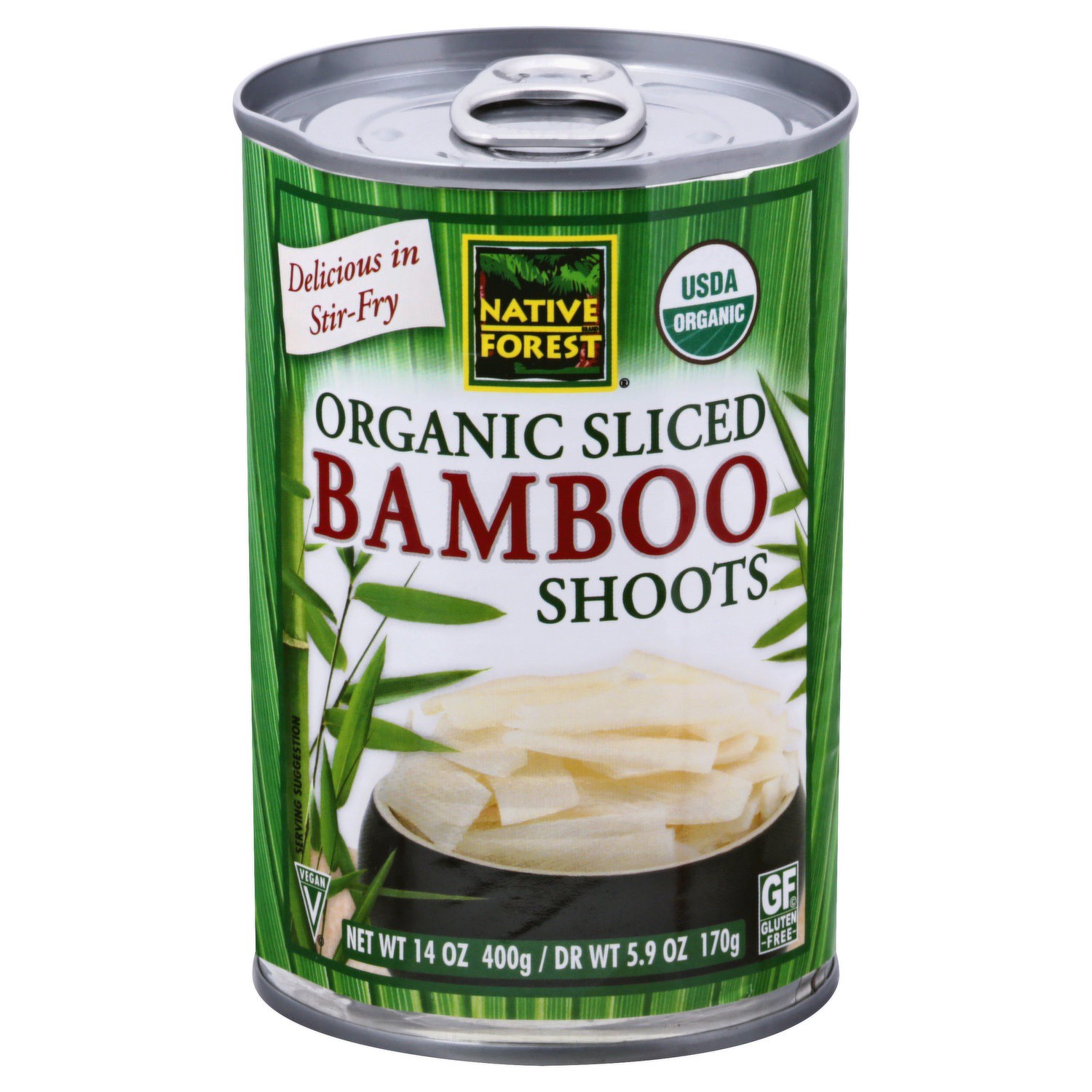 slide 1 of 3, Native Forest Bamboo Shoots, Organic, Sliced, 