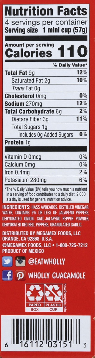 slide 2 of 13, Wholly Spicy Guacamole, 4 ct; 2 oz