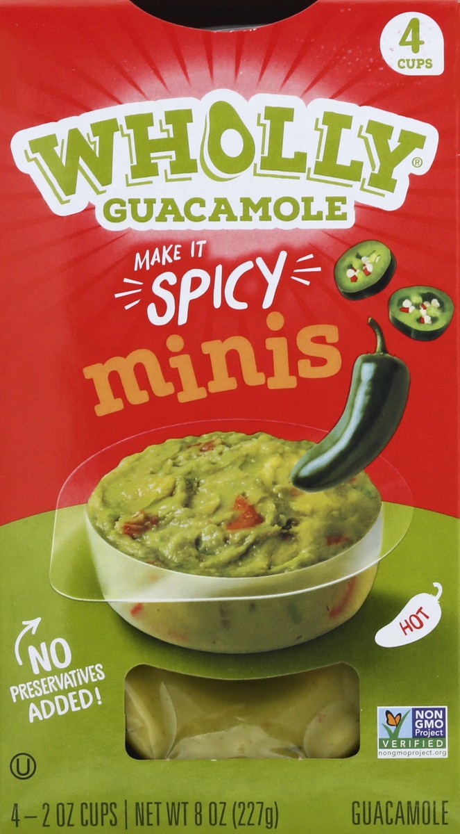 slide 6 of 13, Wholly Spicy Guacamole, 4 ct; 2 oz