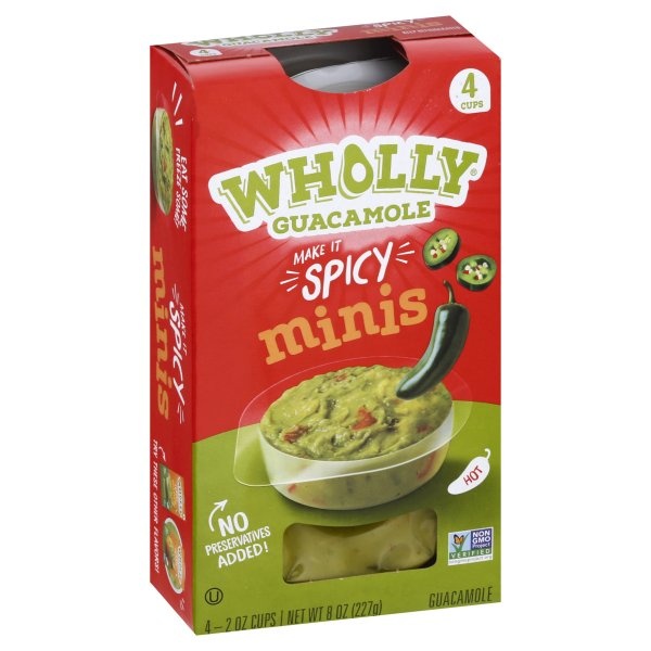 Wholly Spicy Guacamole 4 ct; 2 oz Shipt