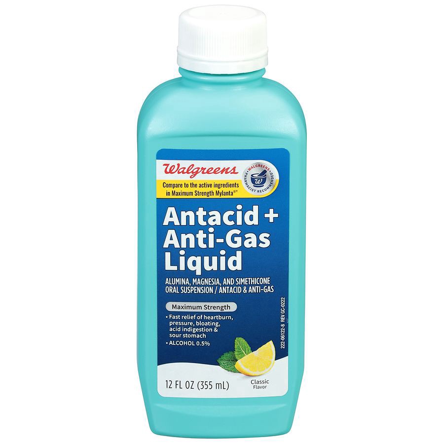slide 1 of 5, Walgreens Comfort Antacid Max, 12 fl oz