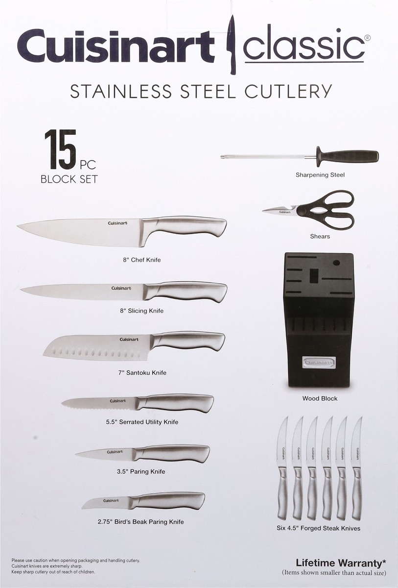 slide 8 of 11, Cuisinart Cutlery, Stainless Steel, 15 ct