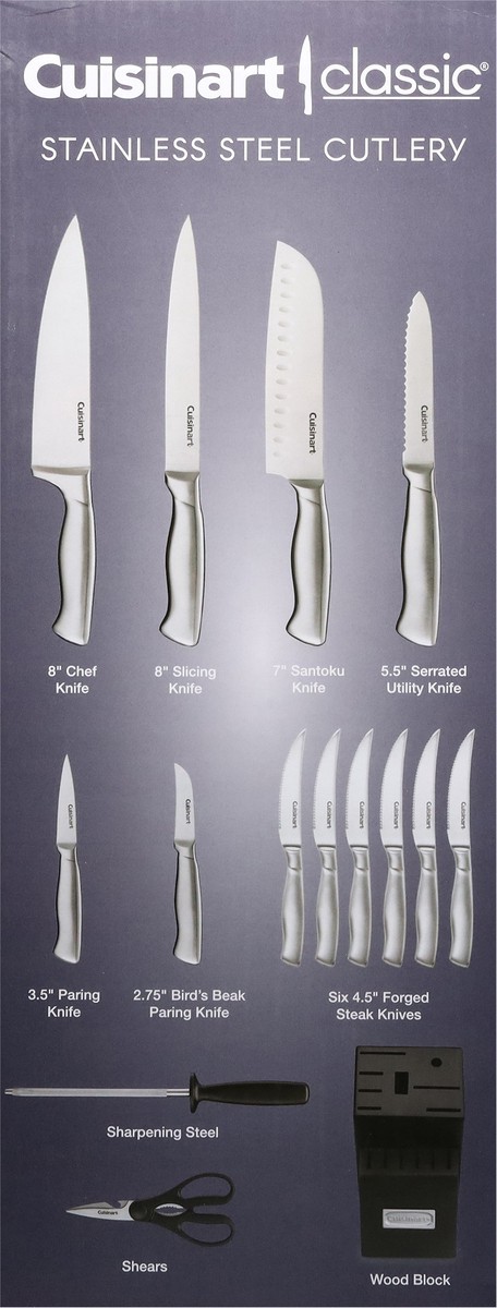 slide 9 of 11, Cuisinart Cutlery, Stainless Steel, 15 ct