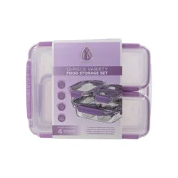 Manna™ Food Storage Set - Purple, 12 pc