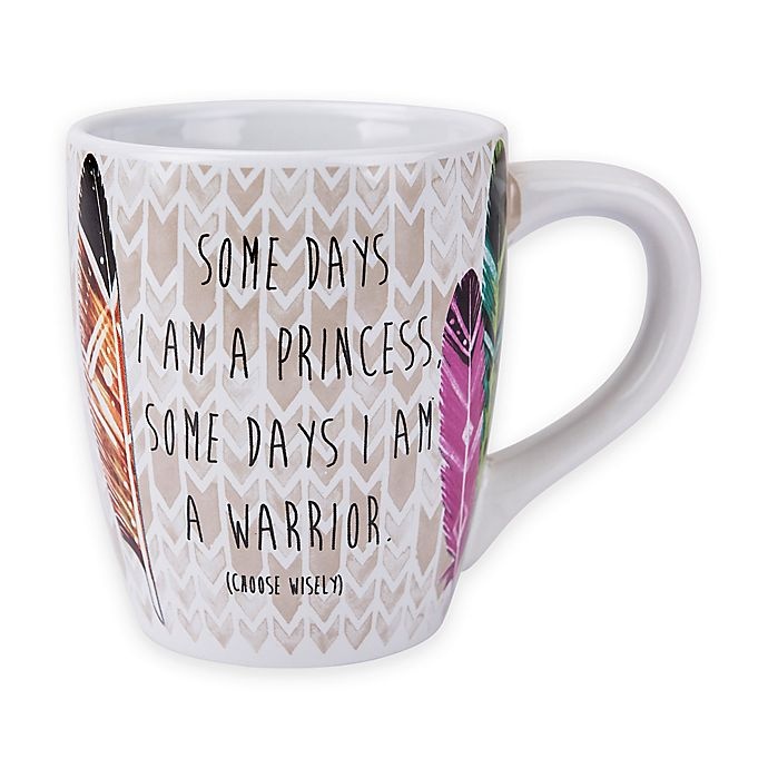 slide 1 of 1, Boston Warehouse Trading Co. Warrior Princess Latte Mug, 1 ct