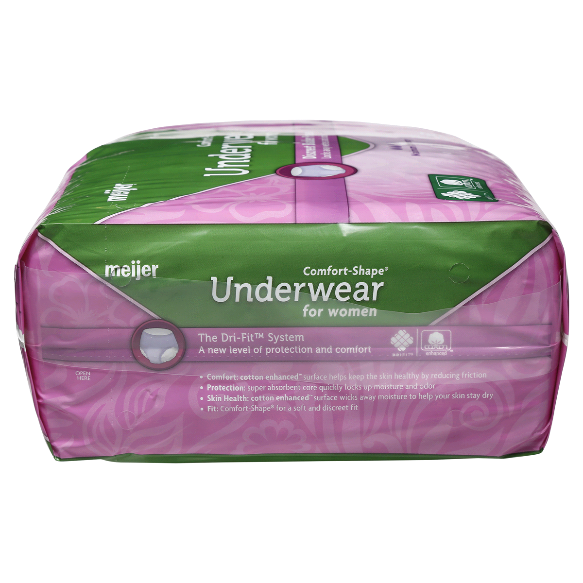 slide 6 of 6, Meijer Underwear for Women, Maximum Absorbency, Large, 32 ct