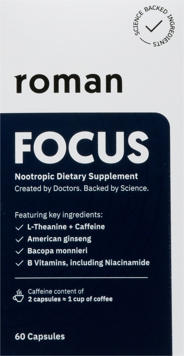 slide 6 of 9, Roman Focus 60 Capsules, 120 ct