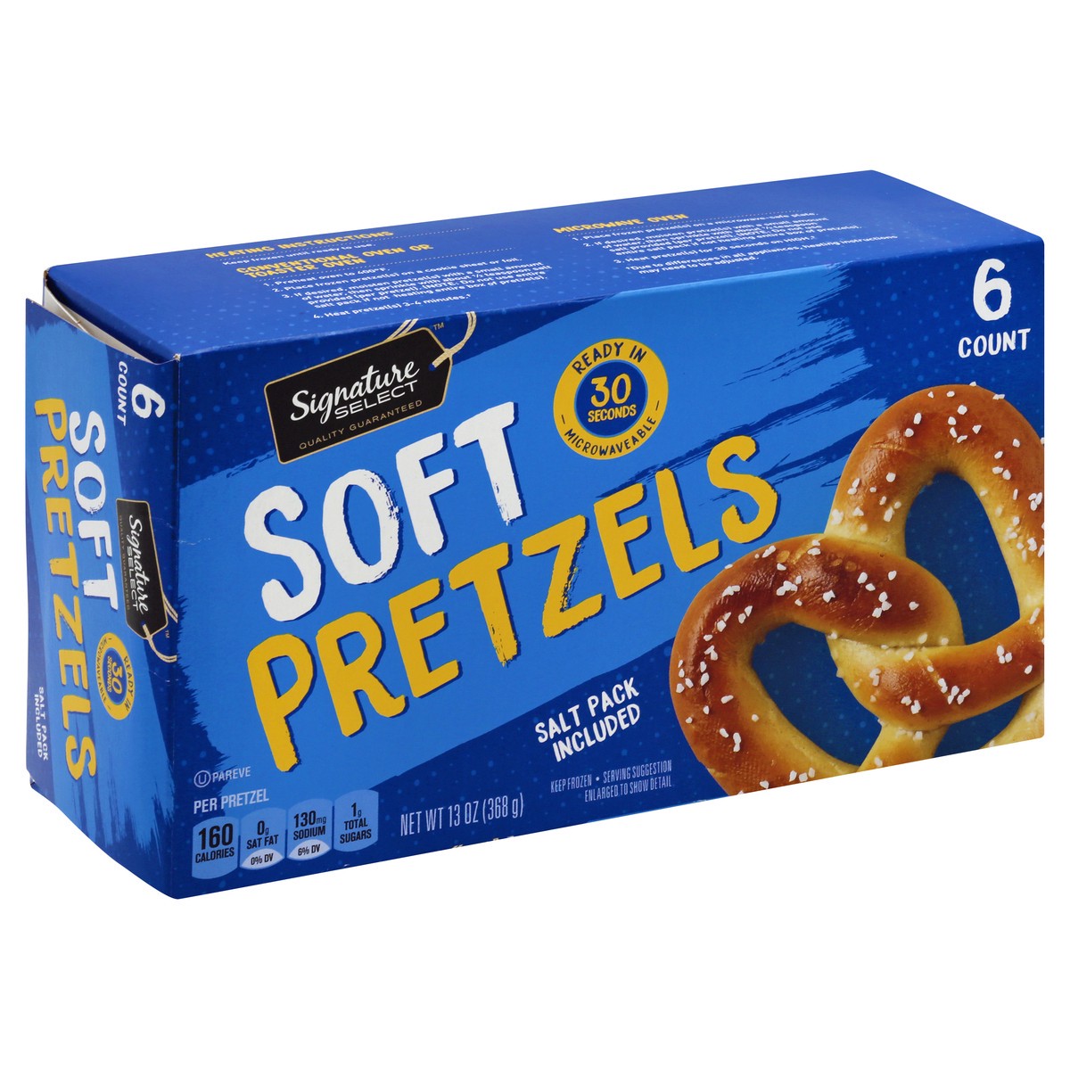 slide 3 of 6, Signature Select Pretzels 6 ea, 13 oz