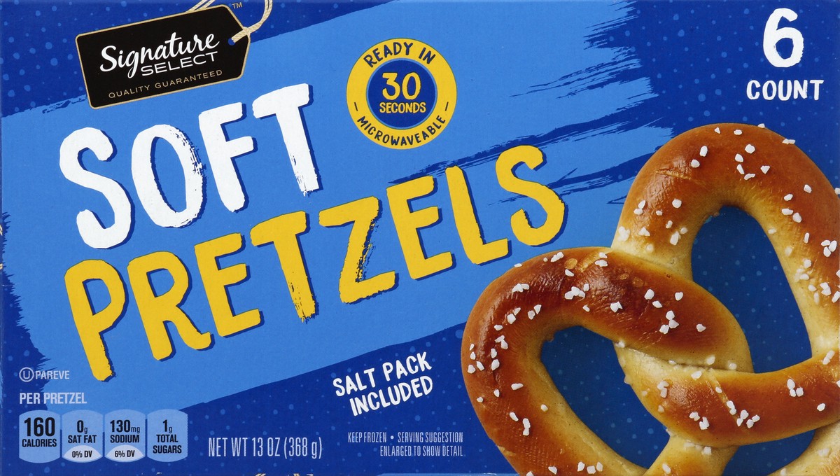 slide 4 of 6, Signature Select Pretzels 6 ea, 13 oz