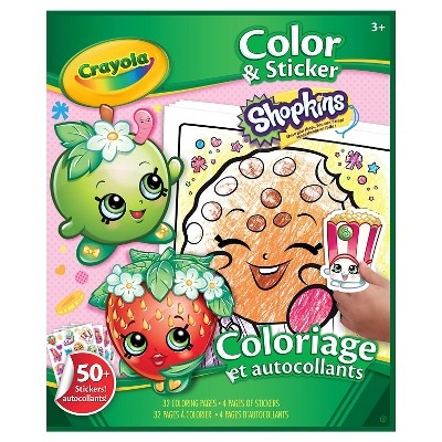 slide 1 of 1, Crayola Color & Sticker Shopkins 32-Page Activity Book, 1 ct