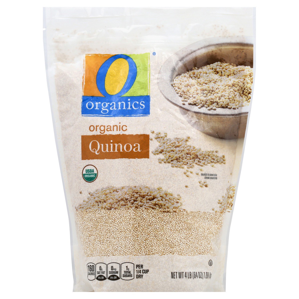 slide 1 of 2, O Orgnc Quinoa, 64 oz
