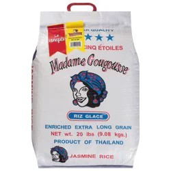 Madame Gougousse Riz Glace Enriched Extra Long Grain Jasmine Rice 20 lb