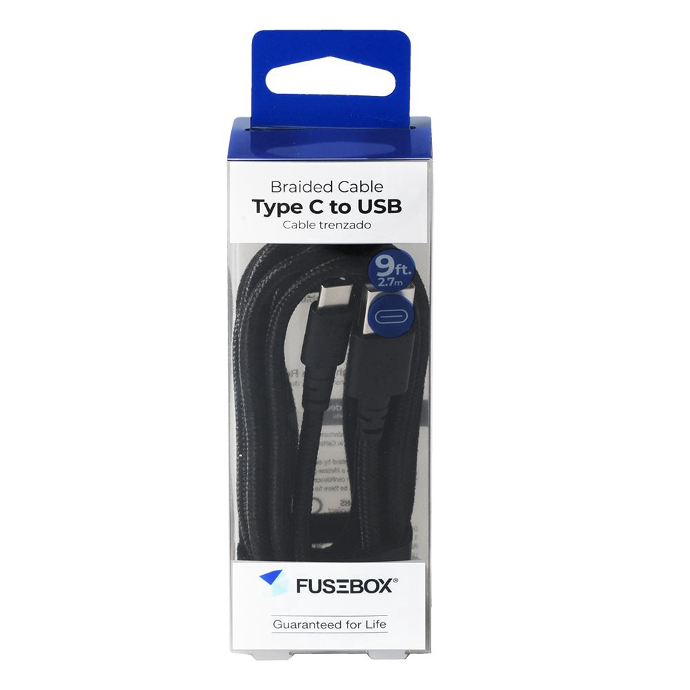 slide 1 of 2, Fusebox Usb-C Cbl, 9 ft