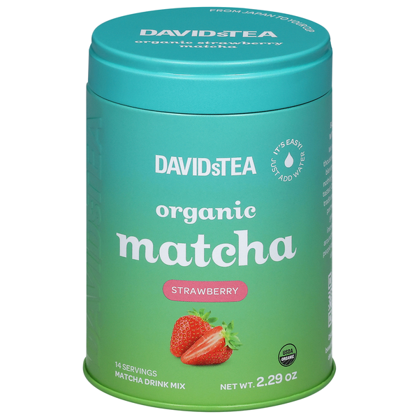 slide 1 of 1, DavidsTea Organic Strawberry Matcha Drink Mix 2.29 oz, 2.29 oz