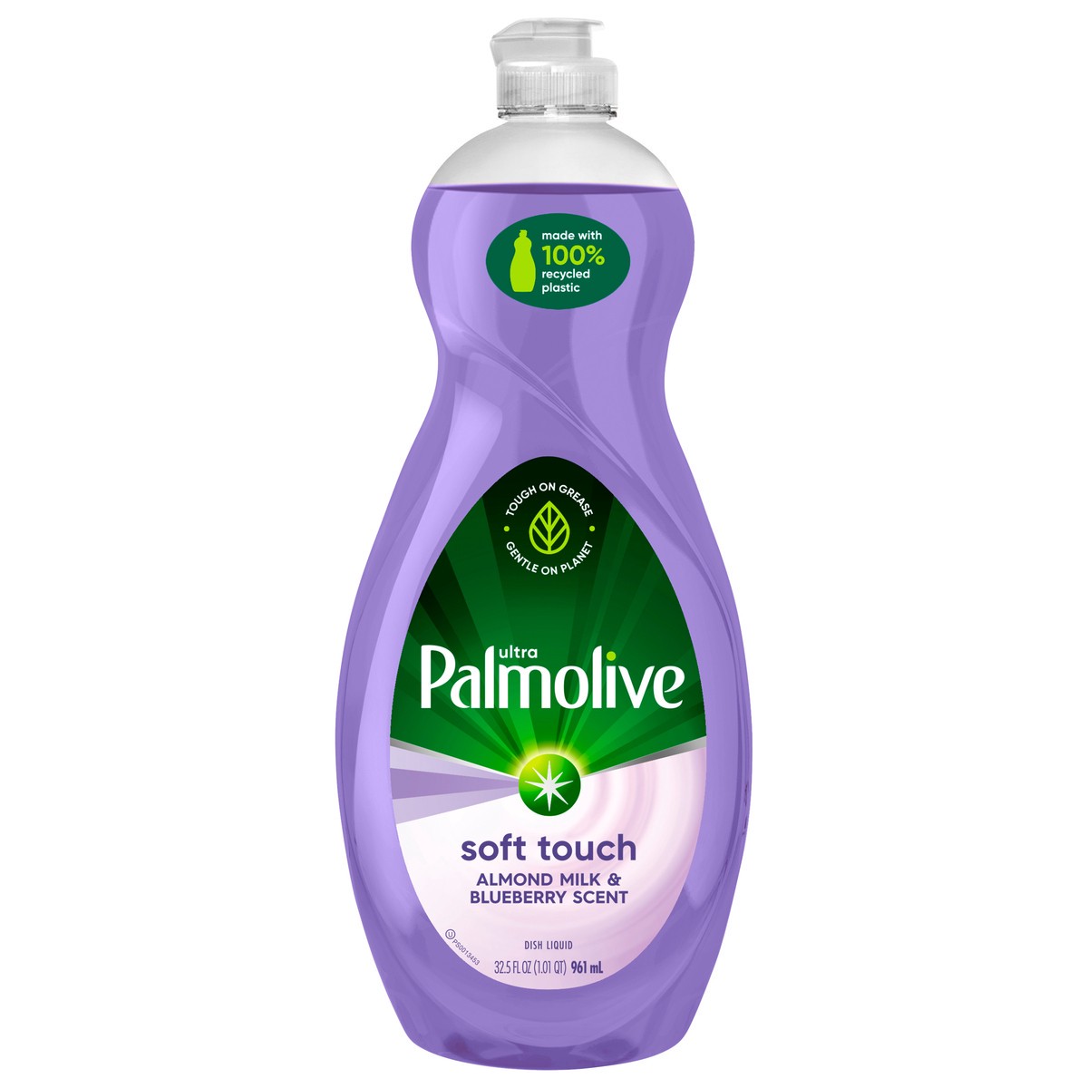 slide 1 of 8, Palmolive Ultra Dishwashing Liquid Dish Soap, Soft Touch Almond Milk & Blueberry Scent - 32.5 Fl. Oz., 32.50 fl oz