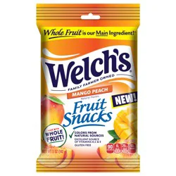 Welch's Mango Peach Fruit Snacks 5 oz Peg
