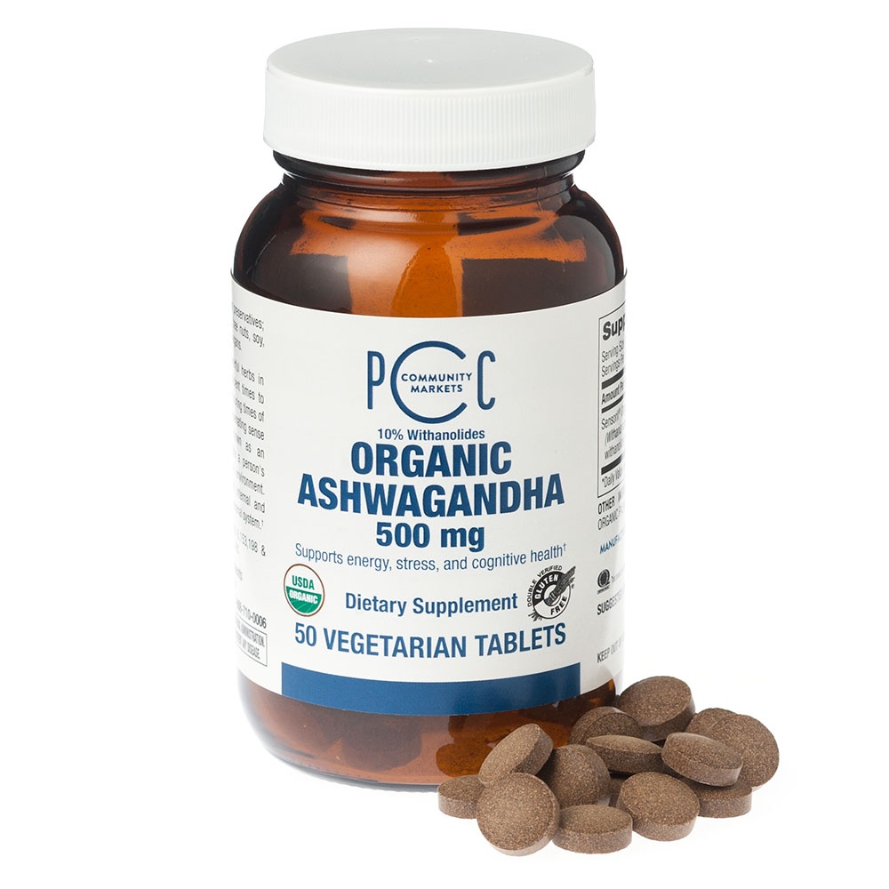 slide 1 of 1, PCC Organic Ashwagandha (Tablets), 50 ct