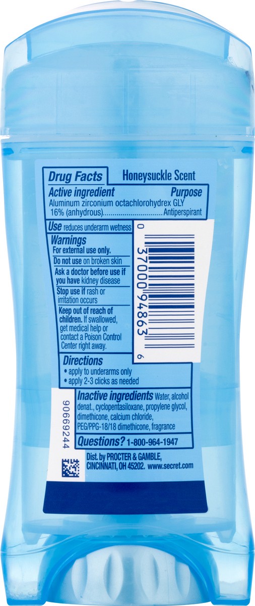 slide 2 of 8, Secret Clear Gel Wild Sugar Antiperspirant/Deodorant 2.6 oz, 2.6 oz