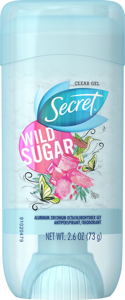 slide 1 of 8, Secret Clear Gel Wild Sugar Antiperspirant/Deodorant 2.6 oz, 2.6 oz