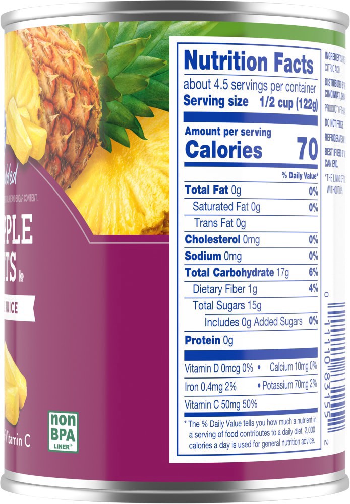 slide 2 of 4, Kroger Pineapple Tidbits In Pineapple Juice, 20 oz