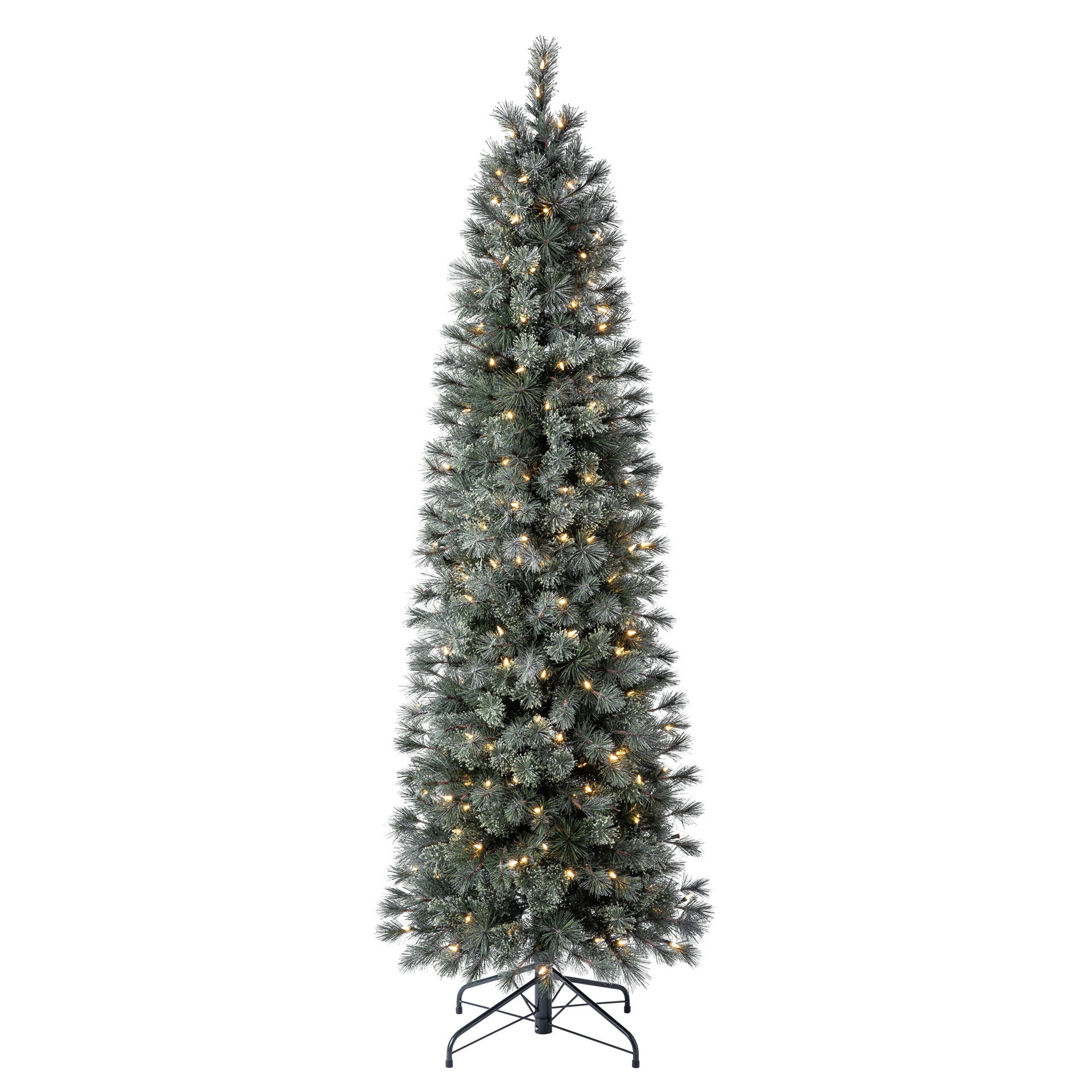 slide 3 of 7, 7ft. Pre-Lit Stella Pine Artificial Christmas Tree, Warm White Led Lights By Ashland, 7 ft