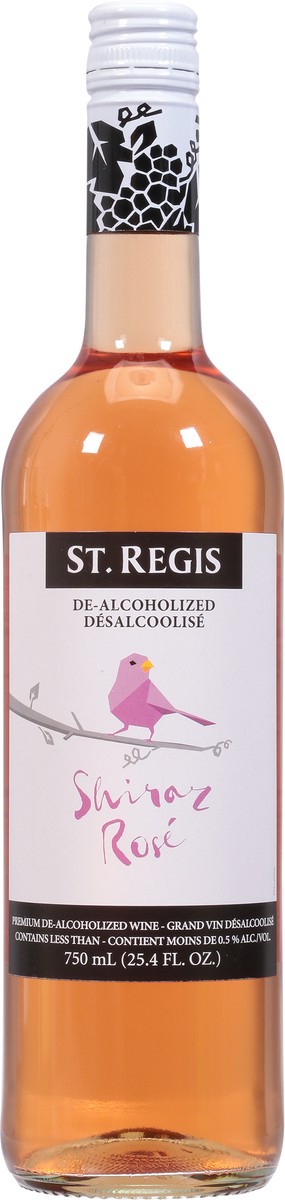 slide 6 of 14, St. Regis De- Alcoholized Shiraz Rose Shiraz Rose 25.4 fl oz, 25.4 fl oz