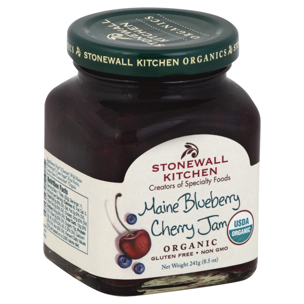 slide 3 of 3, Stonewall Kitchen Organic Jam Blueberry Cherry, 8.5 oz