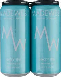 MadeWest Hazy IPA Beer 4 - 16 fl oz Cans