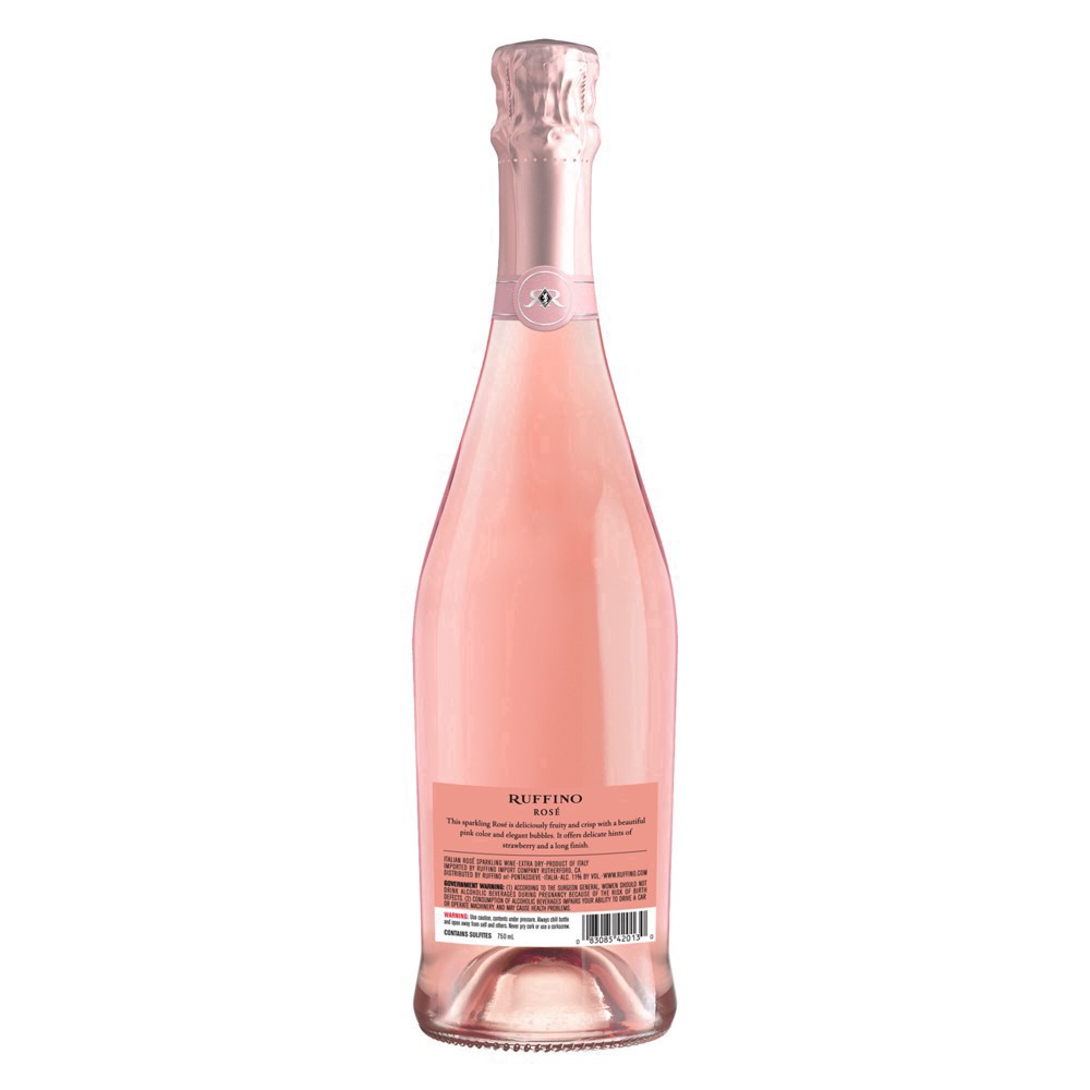 slide 24 of 25, Ruffino Lumina Prosecco DOC, Italian Rose Sparkling Wine, 750 mL Bottle, 25.36 fl oz