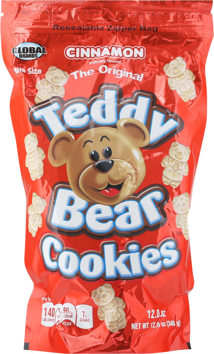 slide 1 of 14, Global Brands Bite Size Teddy Bear Cinnamon Cookies 12.0 oz, 12 oz