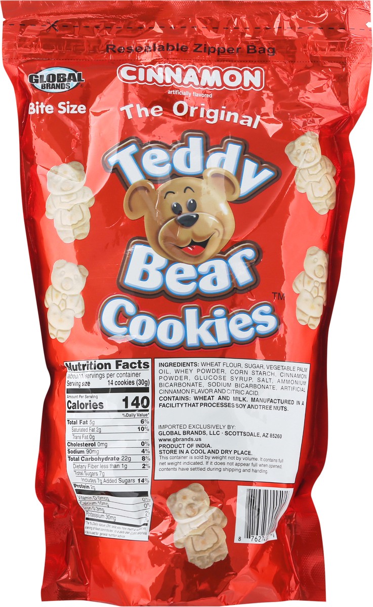 slide 2 of 14, Global Brands Bite Size Teddy Bear Cinnamon Cookies 12.0 oz, 12 oz