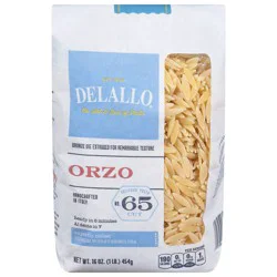 DeLallo No. 65 Cut Orzo Artisanal Pasta,16 oz