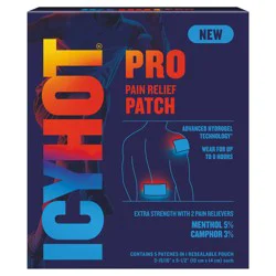 Icy Hot Pro Pain Relief Patch 5ct