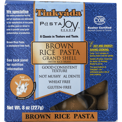 slide 4 of 9, Food Directions Tinkyada Pasta Joy Ready Brown Rice Pasta Grand Shell, 8 oz