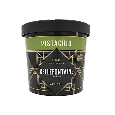 slide 1 of 1, Bellafontaine Pistachio Ice Cream, 16 fl oz