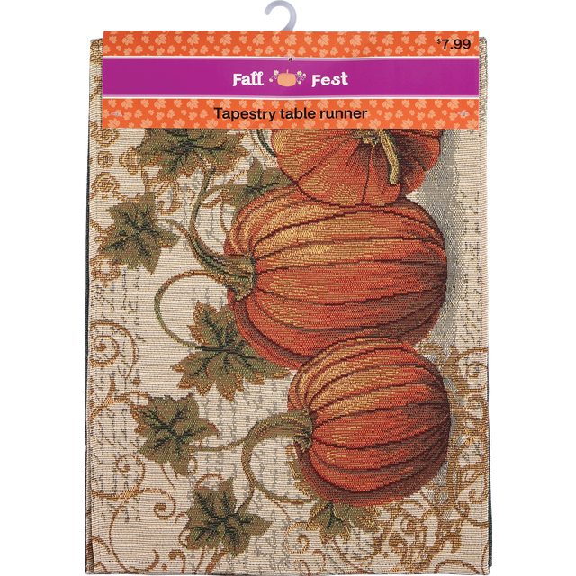 slide 1 of 1, Fall Fest Fall Runner 13 inch x 72 inch, 1 ct