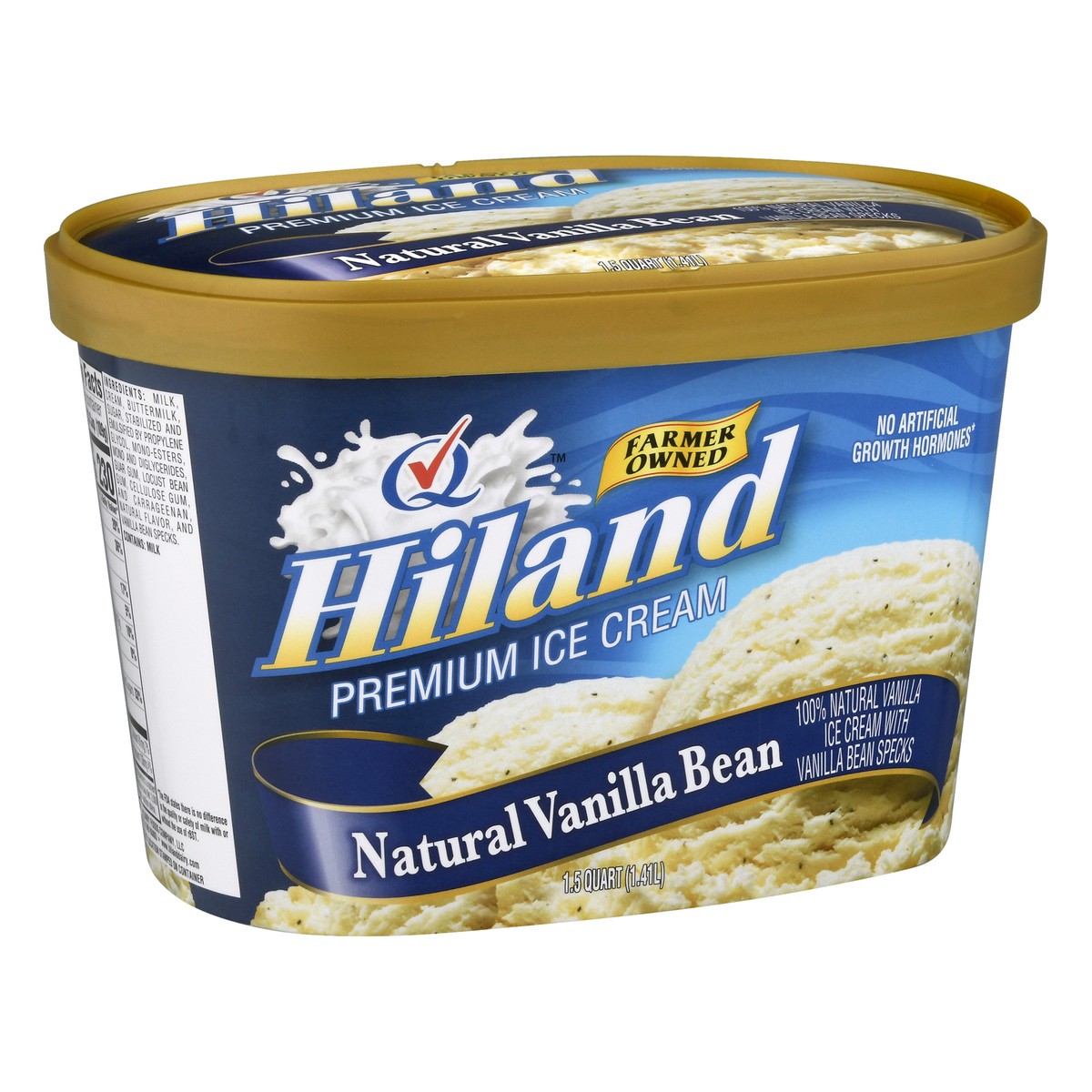 slide 5 of 9, Hiland Dairy Premium Natural Vanilla Bean Ice Cream 1.5 qt, 1.5 qt