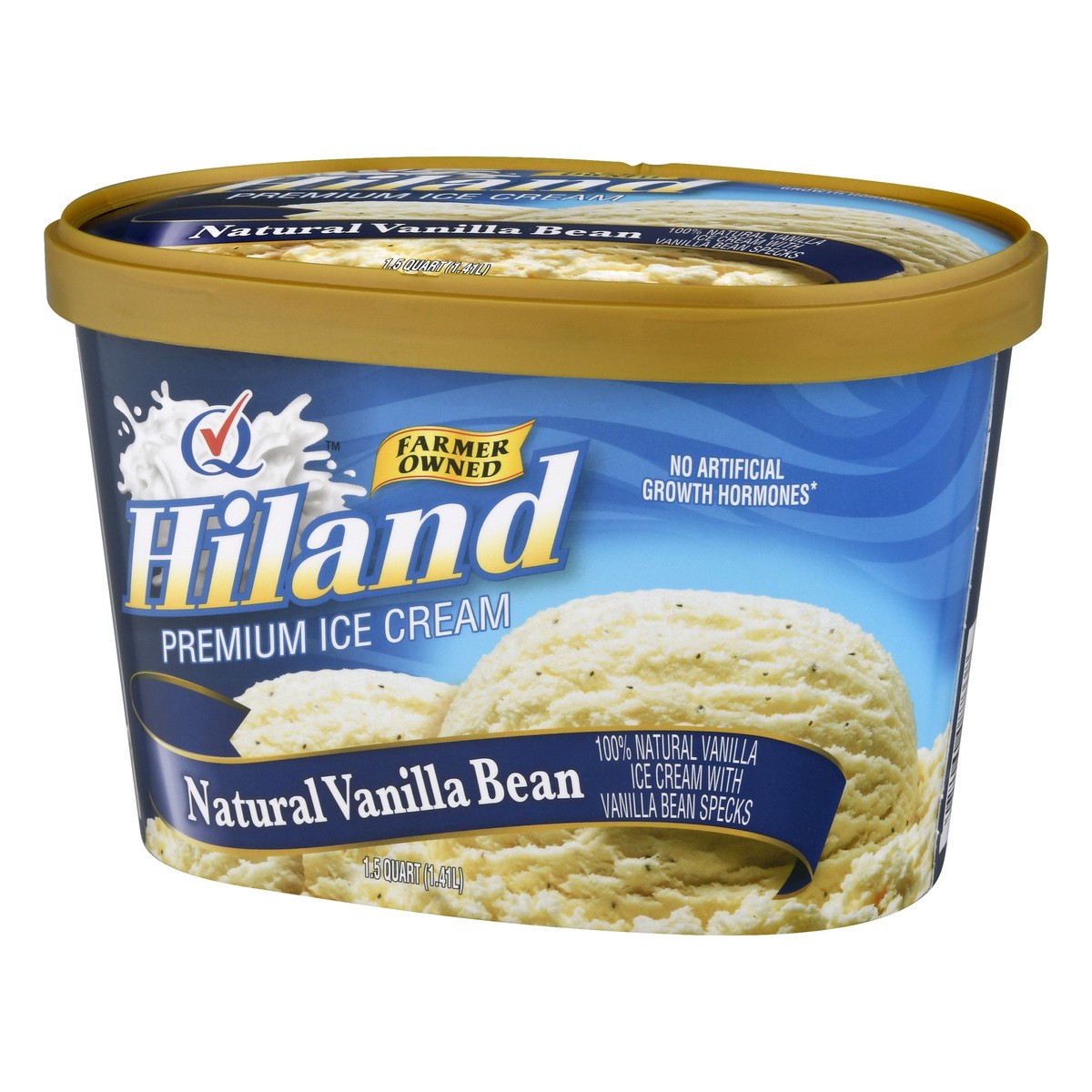 slide 9 of 9, Hiland Dairy Premium Natural Vanilla Bean Ice Cream 1.5 qt, 1.5 qt