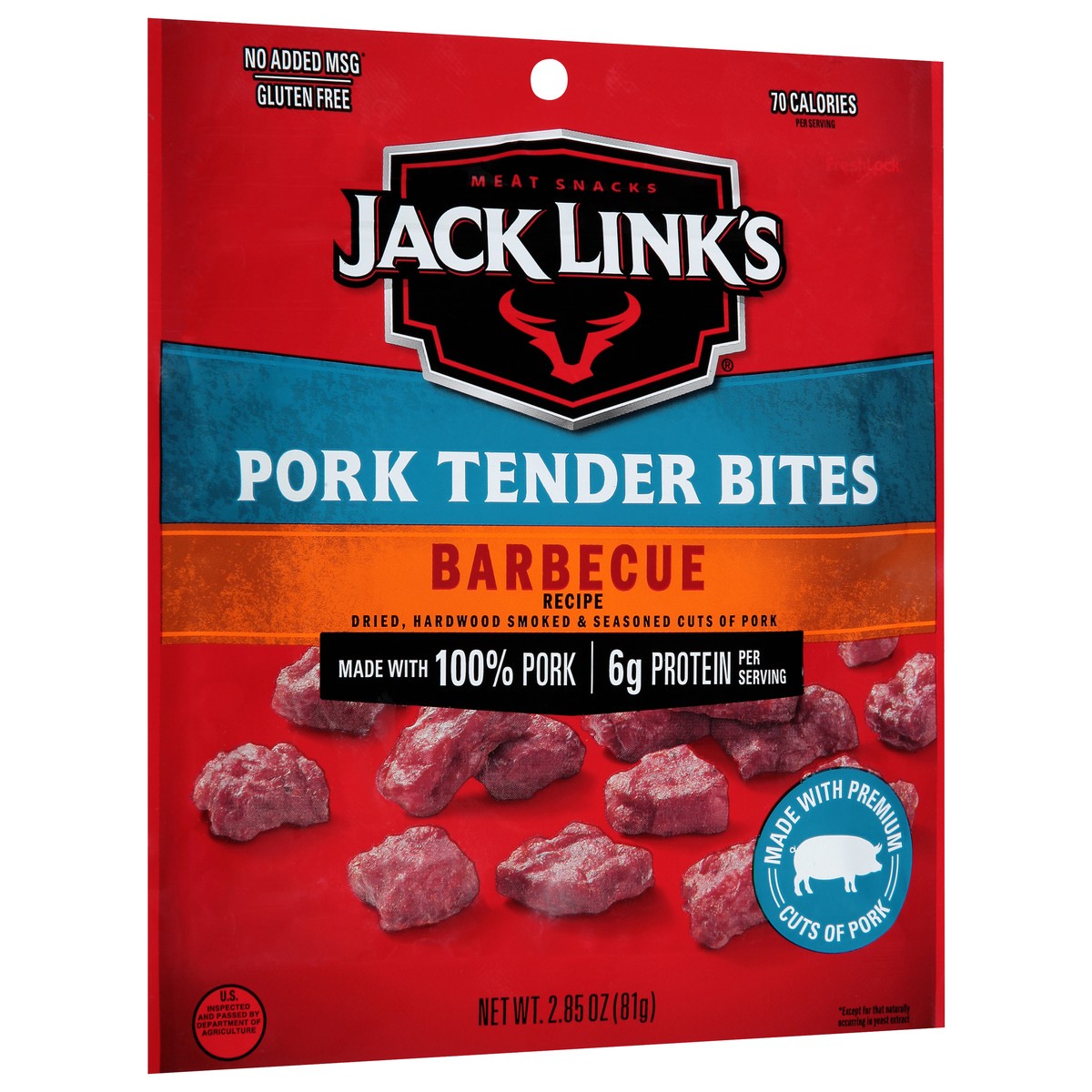 slide 3 of 9, Jack Link's Barbecue Pork Tender Bites- 2.85 oz, 4.5 oz