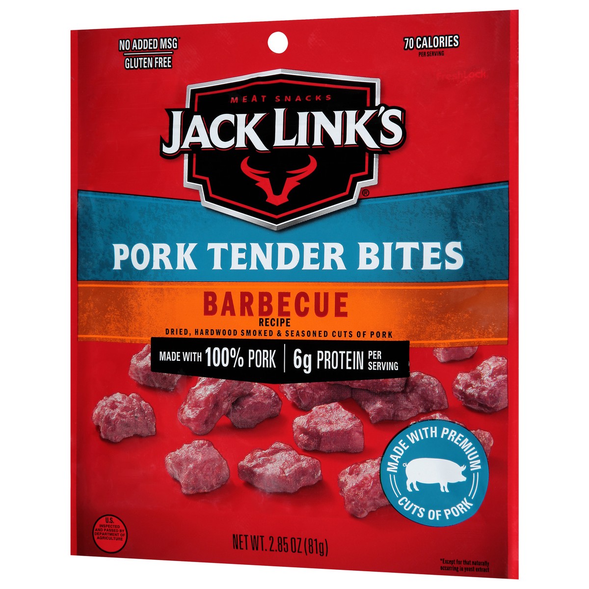 slide 5 of 9, Jack Link's Barbecue Pork Tender Bites- 2.85 oz, 4.5 oz